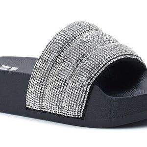 Glittering Kids Slide Sandals